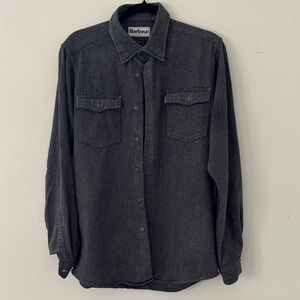 Barbour Men's Charcoal Button Down Shirt